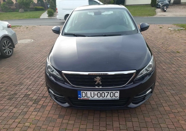 Peugeot 308 cena 38500 przebieg: 163000, rok produkcji 2018 z Lubin małe 46